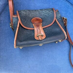 Dooney & Bourke Black and Brown Crossbody Bag